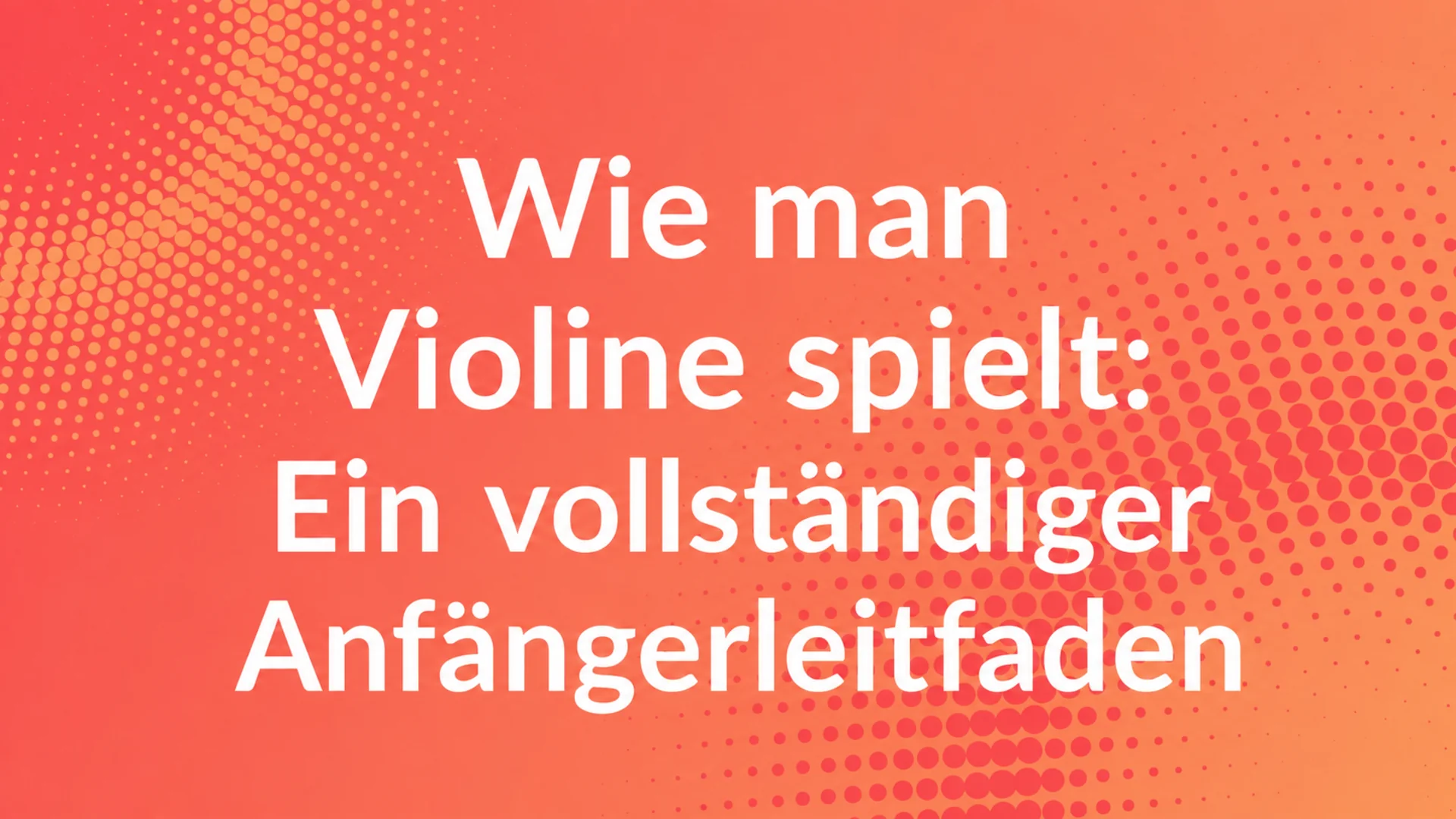 Geige spielen: ein vollständiger Anfängerleitfaden – MOOZ-Blog-Titelbild
