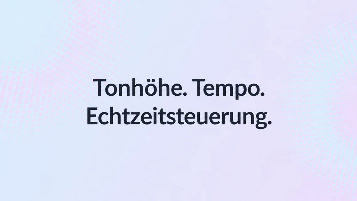 Musik-Tonhöhe & Tempo ändern – So geht's in MOOZ