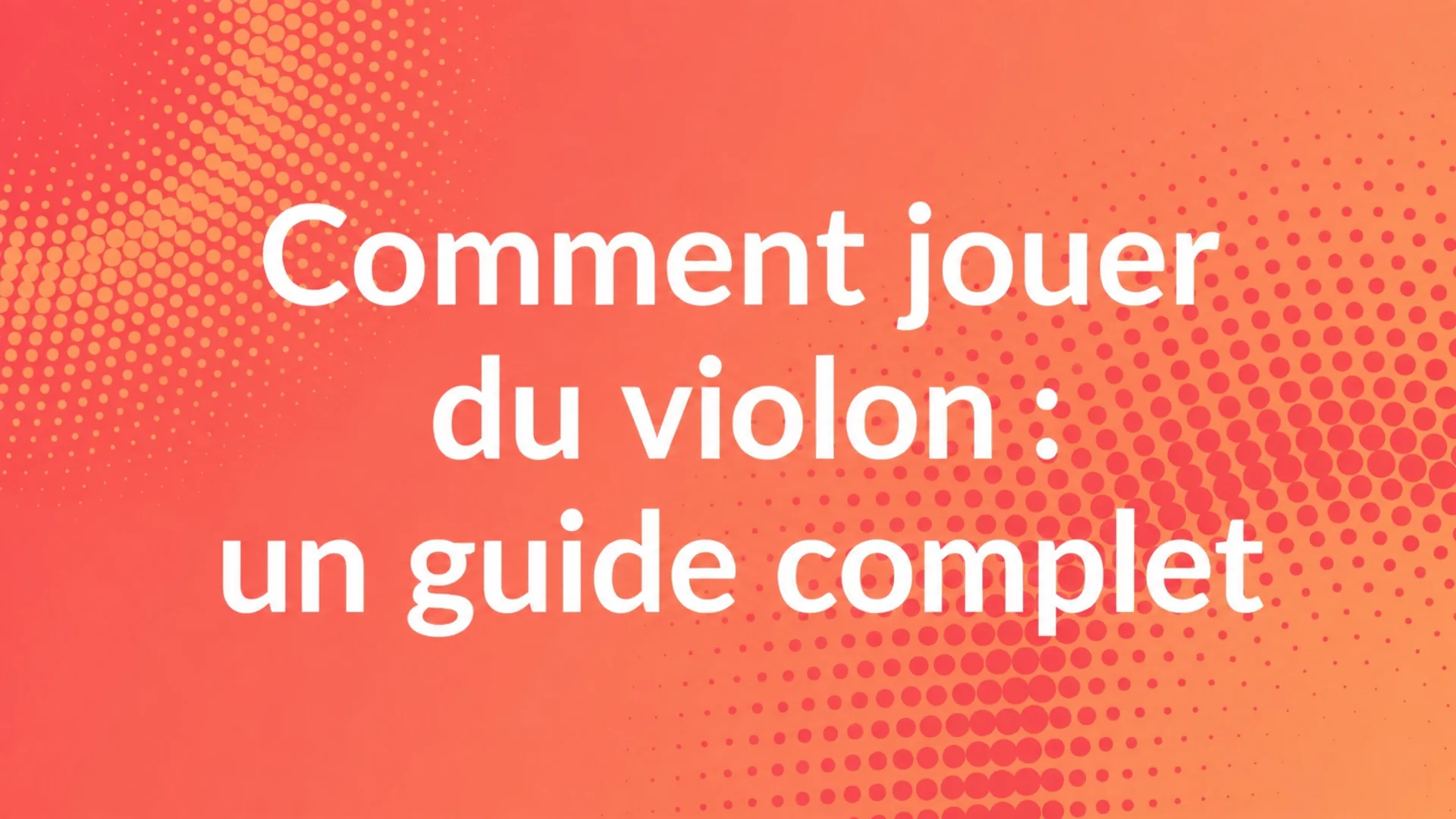 Comment jouer du violon : le guide complet du débutant — couverture du blog MOOZ