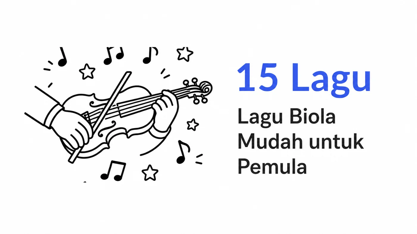 Lagu biola mudah untuk pemula — 15 lagu dengan not sederhana